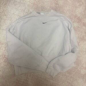 Nike Women's Light Gray Sweatshirt